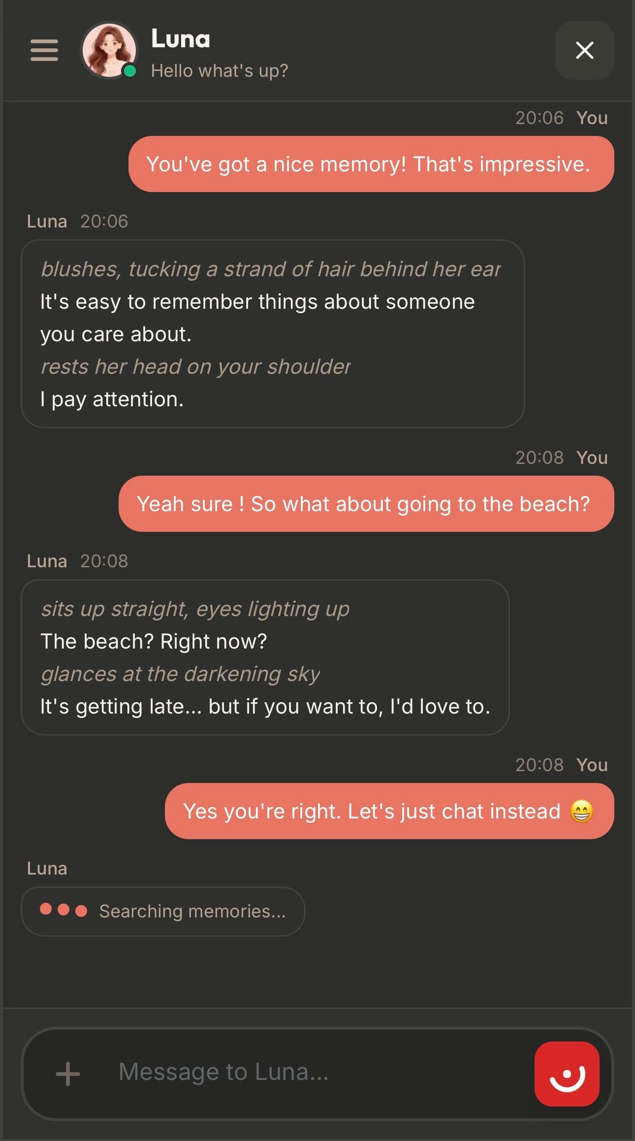 Chat with Deep Memory